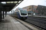 ET 440 211 als RS1 mti ziel Nordenham bei der Einfahrt in den Bahnhof Bremen Hbf am 8.1.21