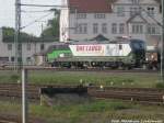 193 218 der OHE in der Gterumfahrung am Hallenser Hbf am 11.5.15