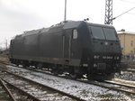 185 546 von OHE abgestellt in Delitzsch am 1.3.16