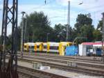 2 ODEG VT 650er abgestellt an der Waschanlage in Schwerin am 13.7.14