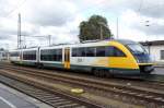 ODEG 642 413 fahrt am 23 September 2014 in Cottbus ein.