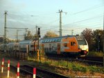 ODEG ET 445.108 bei der Einfahrt in den Bahnhof Schwerin Hbf am 3.10.16