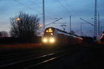 4746 XXX als RE9 mit ziel Sassnitz im Bahnhof Teschenhagen am 28.12.19