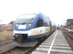 OLA VT 0010 mit ziel Btzow im Bahnhof Torgelow am 14.12.13