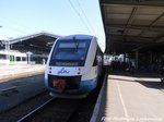 OLA VT 706 mit ziel Knnern im Bahnhof Halle (Saale) Hbf am 21.4.16