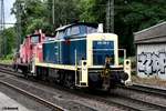 295 088-9 und 363 651-1 fuhren als lokzug durch hh-harburg,11.06.18