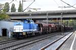 SLG 202 677-1 fuhr mit einen schotterzug durch hh-harburg,13.10.22