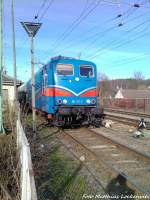 SRI 151 170 beim abkuppeln der Wagen im Bahnhof Bergen auf Rgen am 19.4.13