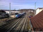 SRI 151 170 mit den Kompletten Kreidezug im Bahnhof Bergen auf Rgen am 19.4.13