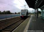 UBB GTW 2/6 bei der Einfahrt in den Bahnhof Velgast am 21.9.10