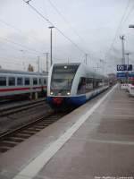 UBB GTW 2/6 auf Rangierfahrt im Bahnhof Stralsund Hbf am 12.10.13