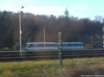 Die Letzten Beiden UBB-Ferkeltaxen im Bahnhof Heringsdorf am 4.1.14 