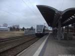 UBB GTW 2/6 aus Stralsund nach Barth bei der einfahrt in den Bahnhof Velgast am 16.3.14