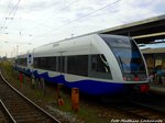 UBB GTW mit ziel Swinemnde Centrum (PL) im Stralsunder Hbf am 23.5.16