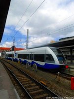 UBB GTW 2/6 im Bahnhof Stralsund Hbf am 28.5.16