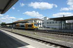 VT 650.72 der Vogtlandbahn verlsst als RB4 mit ziel Weischlitz den Bahnhof Gera Hbf am 29.5.20