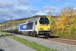 1264 001-9  mit Kesselwagen in Thngersheim gen Wrzburg Hbf fahrend am Sonntag den 26.10.2025