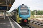 ET 608 der WFB im Bahnhof Braunschweig Hbf am 8.6.22