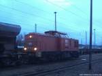 WFL 202 822-3 im Bahnhof Bergen auf Rügen am 17.12.13