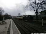 HSB 99 7243-1 beim einfahren in den Bahnhof Wernigerode am 21.12.14