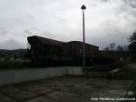 Grospurwagen auf Schmalspurwagen abgestellt am Bahnhof Wernigerode Westerntor am 21.12.14