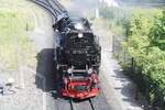 99 7241 auf Rangierfahrt im Bahnhof Wernigerode Hbf am 2.6.22