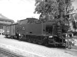 Museumslok 99 332 als Schwarzwei Foto im Bahnhof Khlungsborn West am 13.7.14