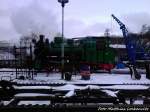 RBB Mh 52 beim Wasser Fassen im Kleinbahn BW Putbus am 11.3.13