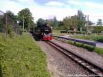 RBB 99 1784 unterwegs nach Putbus / hier bei der Durchfahrt am Haltepunkt Posewald am 24.5.13