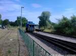 RBB 251 901 beim Rangieren im Bahnhof Putbus am 28.7.13