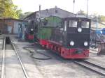 RBB 99 4802, Mh 52 & Kf 6003 angestellt am Kleinbahn Bw Putbus am 29.8.13