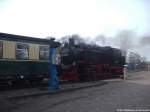 RBB 99 1782 beim rangieren im Bahnhof Putbus am 17.4.14