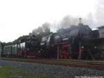 RüBB 99 1781 & 52 8079 in Putbus am 16.6.14