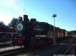 Das Geburtstagskind die Mh 52 im Bahnhof Putbus am 14.6.14