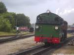 RBB Mh 52 beim verlassen des Bahnhofs Putbus in Richtung Ostseebad Binz am 14.6.14