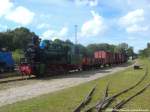 RBB Mh 53 als Ausstellungslok fr das Bahnhofsfest abgestellt im Bahnhof Putbus am 12.6.14