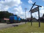 RBB 251 901 auf Rangierfahrt im Bahnhof Putbus am 12.6.14