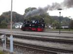 99 4511 beim rangieren im Bahnhof Putbus am 11.10.14