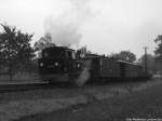 99 4511 mit dem Sonderzug-GmP beim Fotohalt in Posewald am 12.10.14