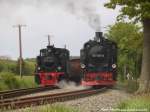 99 4652 und 99 1781 in Putbus am 31.5.15