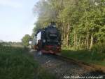 RBB 99 1781 beim kurz vor dem Putbusser Bahnhof am 29.5.15