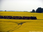 Mh 52 der RBB mit dem Traditionszug kurz vor Putbus am 21.5.16