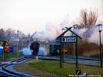 99 1784 der RBB beim Rangieren im Bahnhof Putbus am 30.12.16