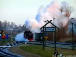 99 1784 der RBB beim Rangieren im Bahnhof Putbus am 30.12.16