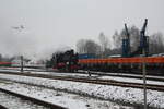 99 4632 auf Rangierfahrt im Bahnhof Putbus am 28.12.21