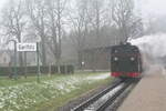 Mh53 mit dem Sonderzug im Bahnhof Garftitz am 30.12.21