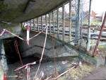 Fußgängertunnel unter den Bahngleisen im Zentrum von Soltau an der Walsroder Straße, seit Jahren unbenutzbar.