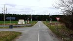 Rockenthin, Sachsen-Anhalt: beschrankter Bahnübergang.