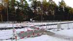 Soltau, Bahnübergang im Forst Sibirien am Ende der Oeninger Straße. 