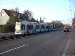 HAVAG Wagen 660 mit ziel Ammendorf kurz vor der Haltestelle Betriebshof Rosengarten am 15.11.14